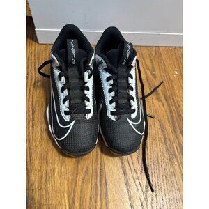 Nike Vapor Football Cleats Black & White Youth Size 1Y